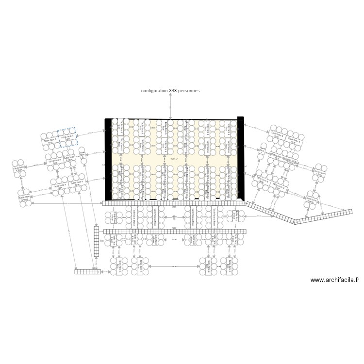 configuration 320 personnes 19 01 2023. Plan de 0 pièce et 0 m2