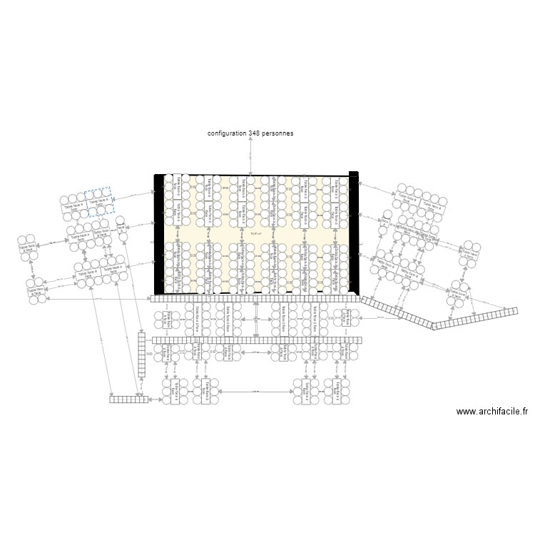 configuration 320 personnes 19 01 2023. Plan de 3 pièces et 75 m2