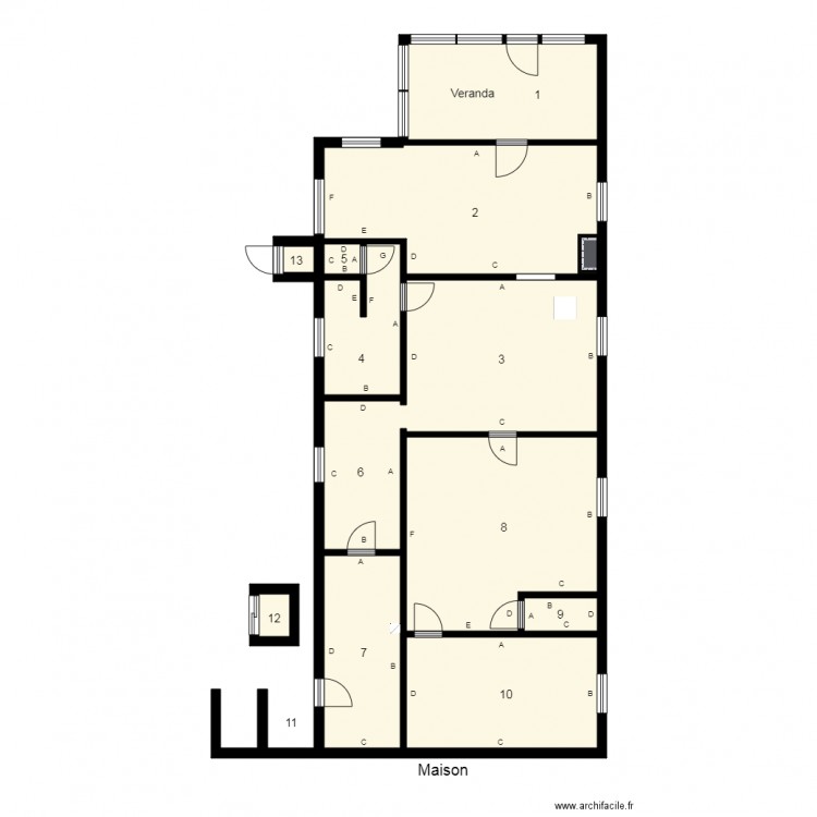 174407 Succession ADAM Plomb. Plan de 0 pièce et 0 m2