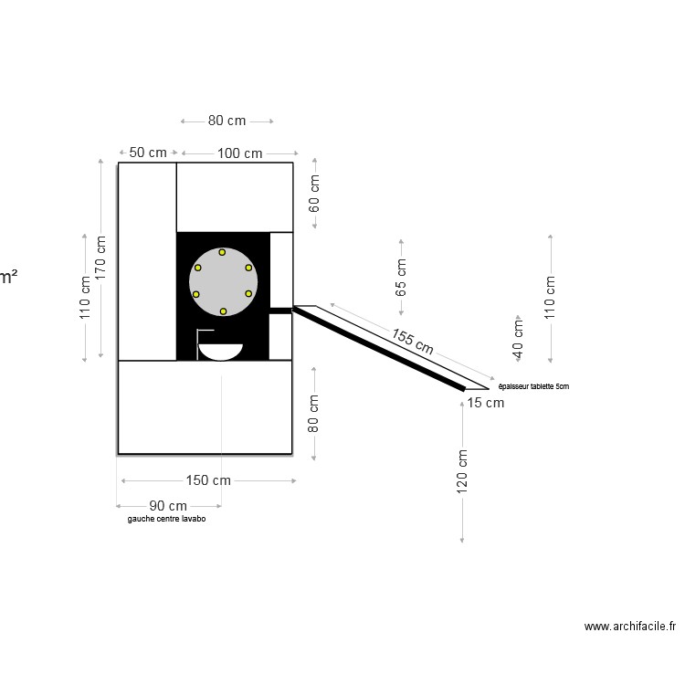 meuble slb. Plan de 0 pièce et 0 m2