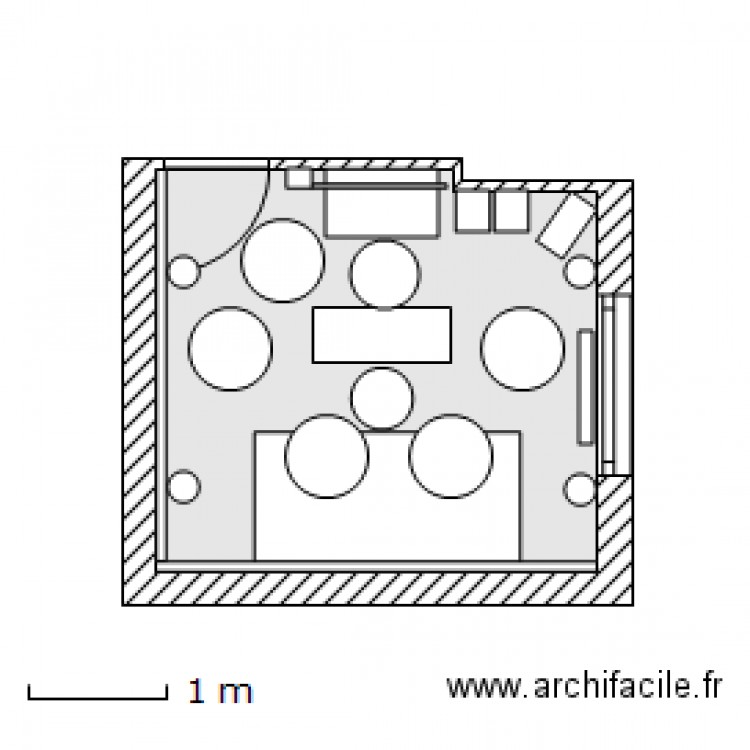 Salle home ciné avec les meubles (clic clac mode banquette) BJG T3 V25 Nov11. Plan de 0 pièce et 0 m2