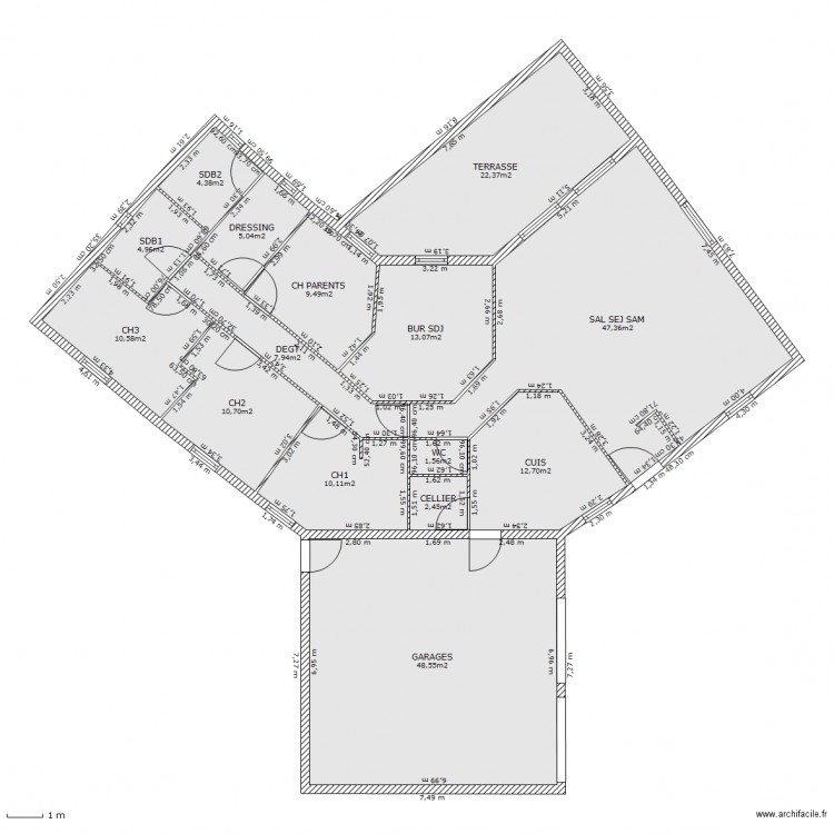 plan C TER. Plan de 0 pièce et 0 m2