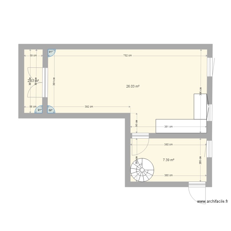bvd voltaire 5e étage. Plan de 0 pièce et 0 m2