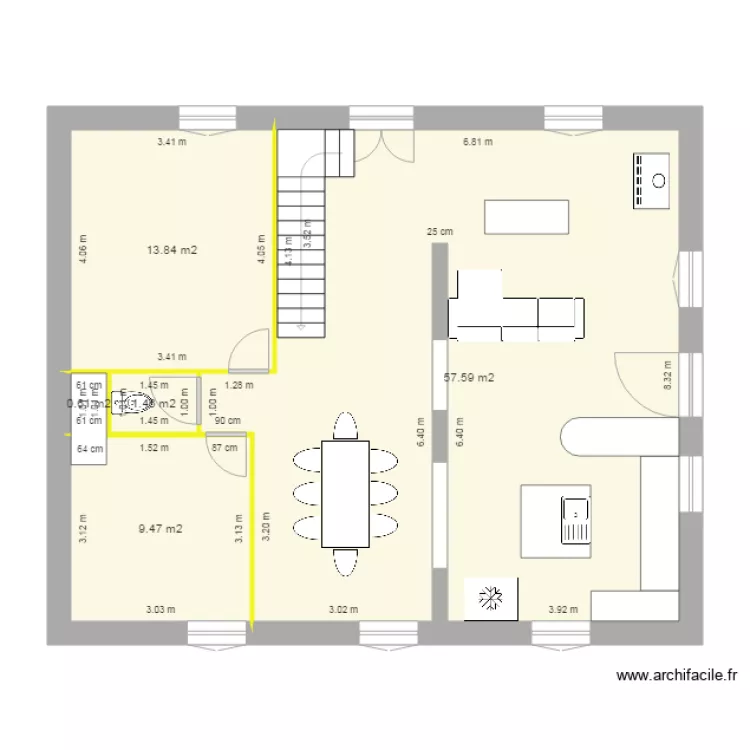 1er etage des biges amenage vu du poupoule. Plan de 1er etage des biges amenage vu du poupoule. Plan de