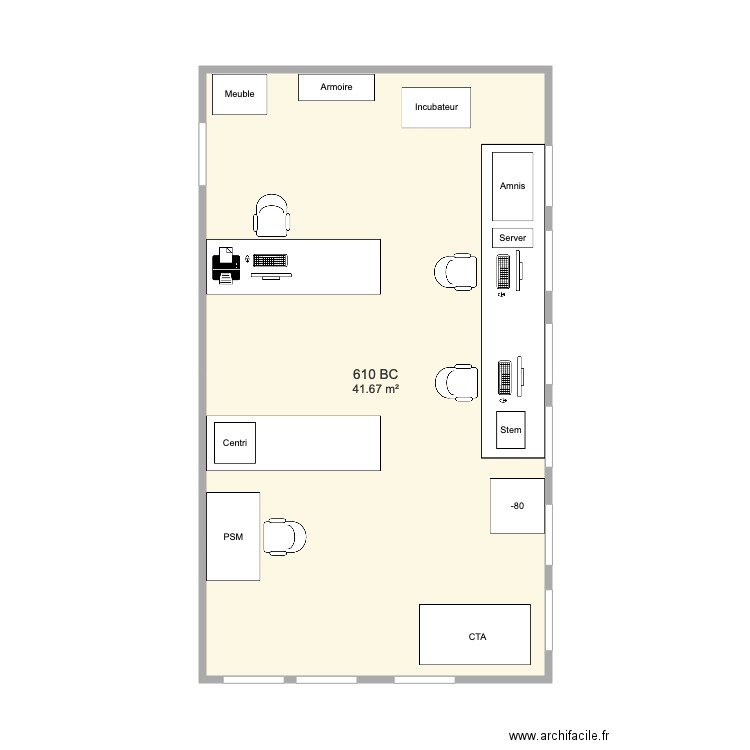 Pièce 610. Plan de 0 pièce et 0 m2