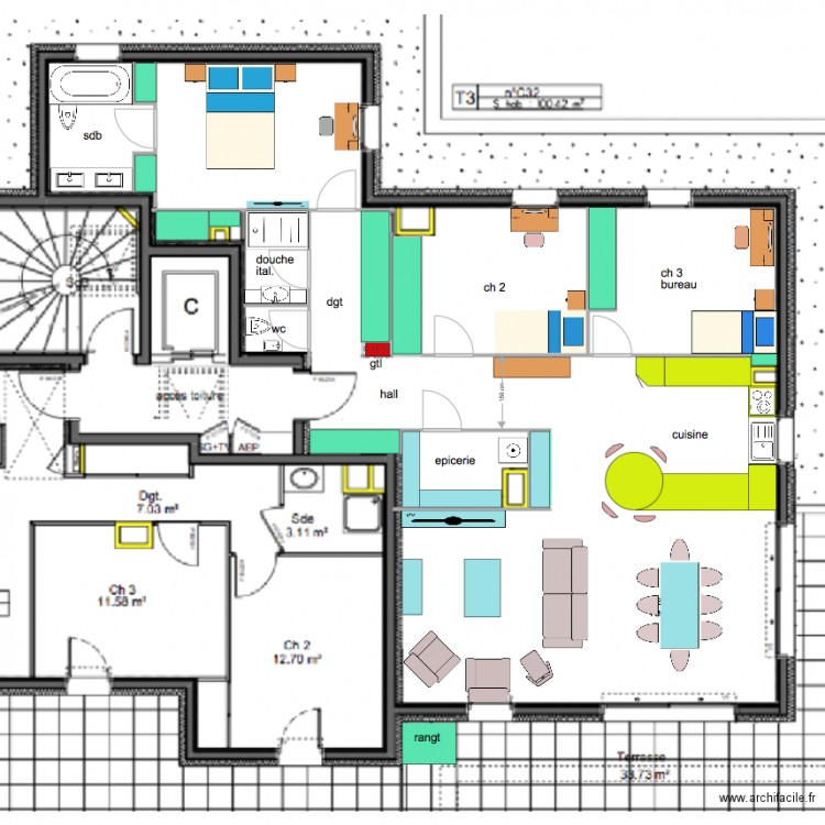 apd mobilier bis. Plan de 0 pièce et 0 m2