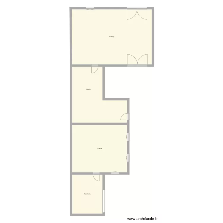 D&eacute;pendances URBAIN. Plan de 