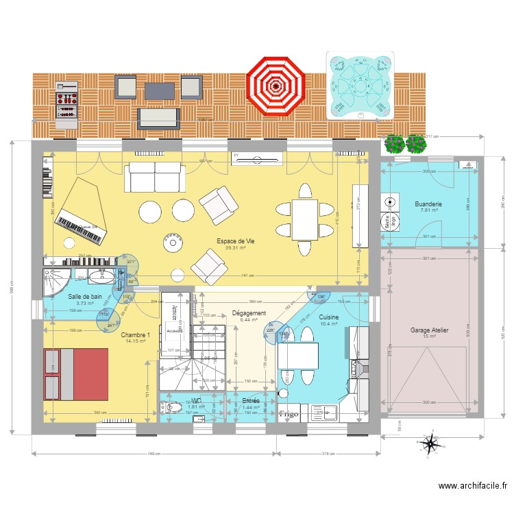 MPPedProjet3RdCEtage. Plan de 0 pièce et 0 m2