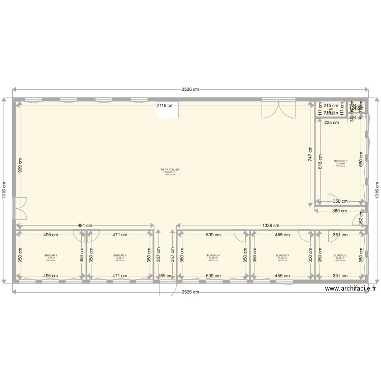 Petit atelier. Plan de 0 pièce et 0 m2