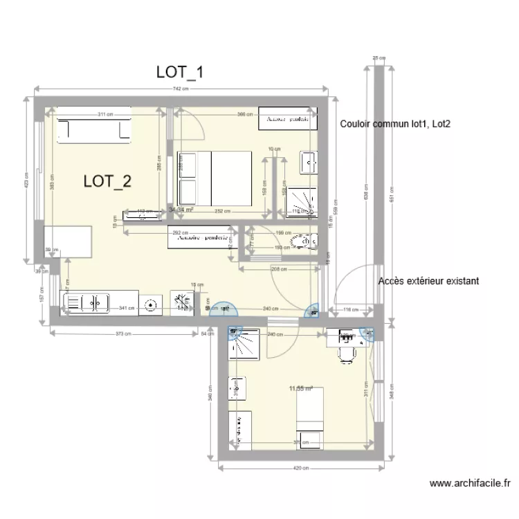 Portet Lot29. Plan de 