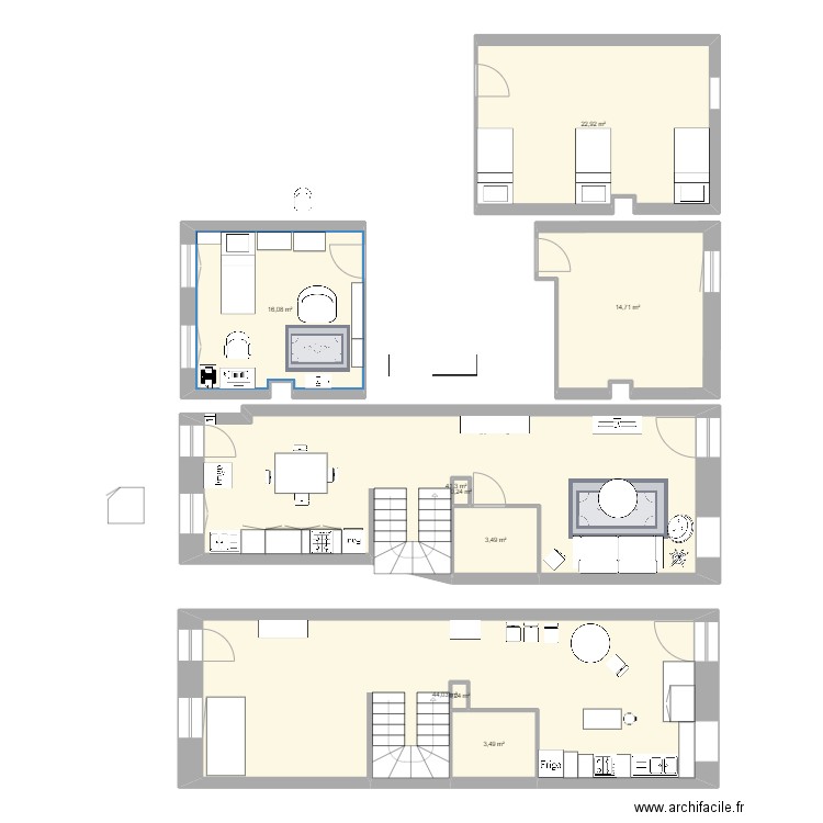 LE PROJET. Plan de 0 pièce et 0 m2