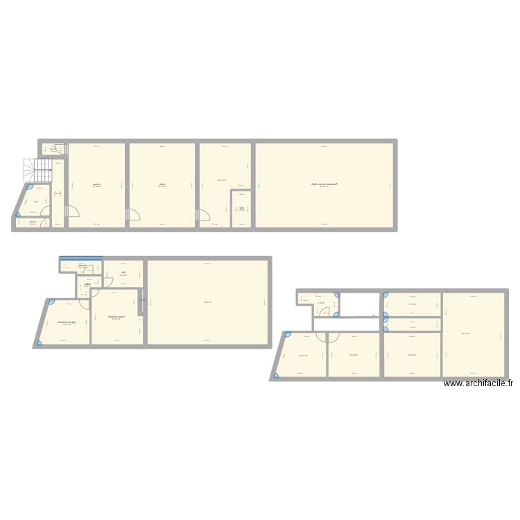 la gresille. Plan de 22 pièces et 343 m2