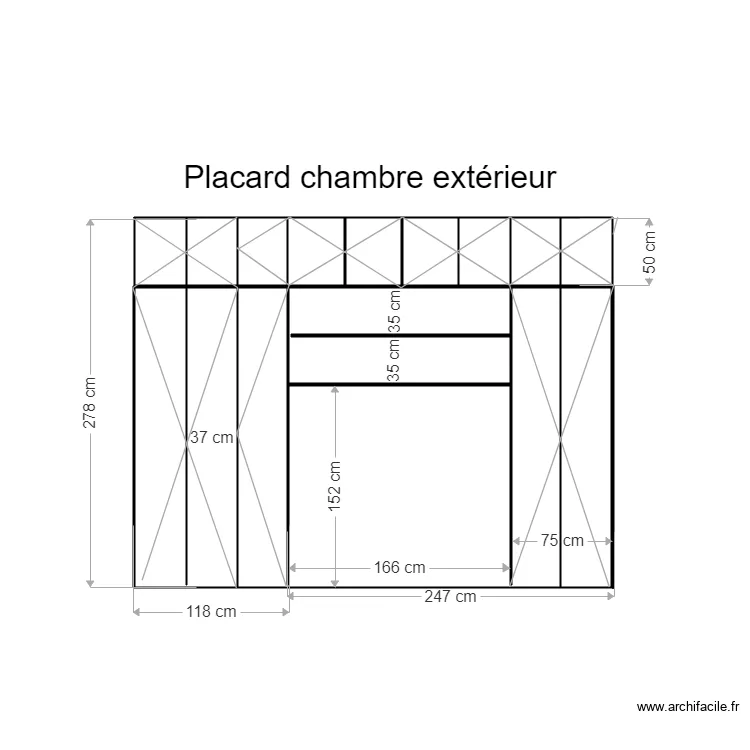 placard chambre alistair extérieur. Plan de placard chambre alistair extérieur. Plan de