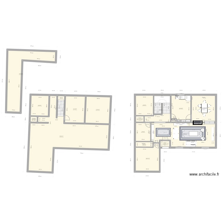 Domicile ML V2. Plan de 16 pièces et 279 m2