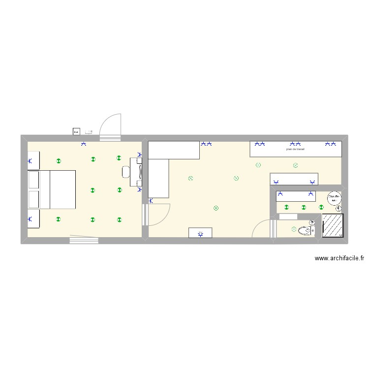 Lucas. Plan de 4 pièces et 49 m2