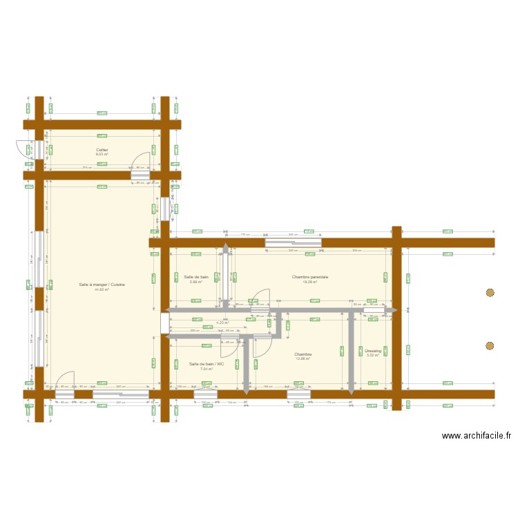 Montverdun. Plan de 0 pièce et 0 m2