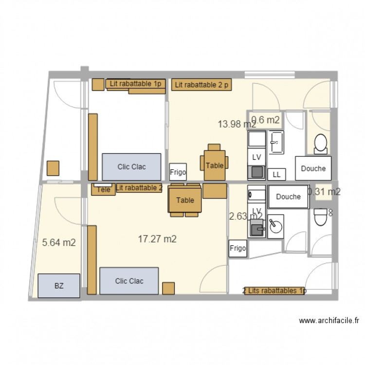 Studios Les Deux Alpes2. Plan de 0 pièce et 0 m2