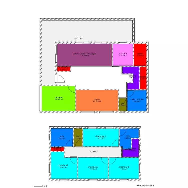 maison de nawal. Plan de 
