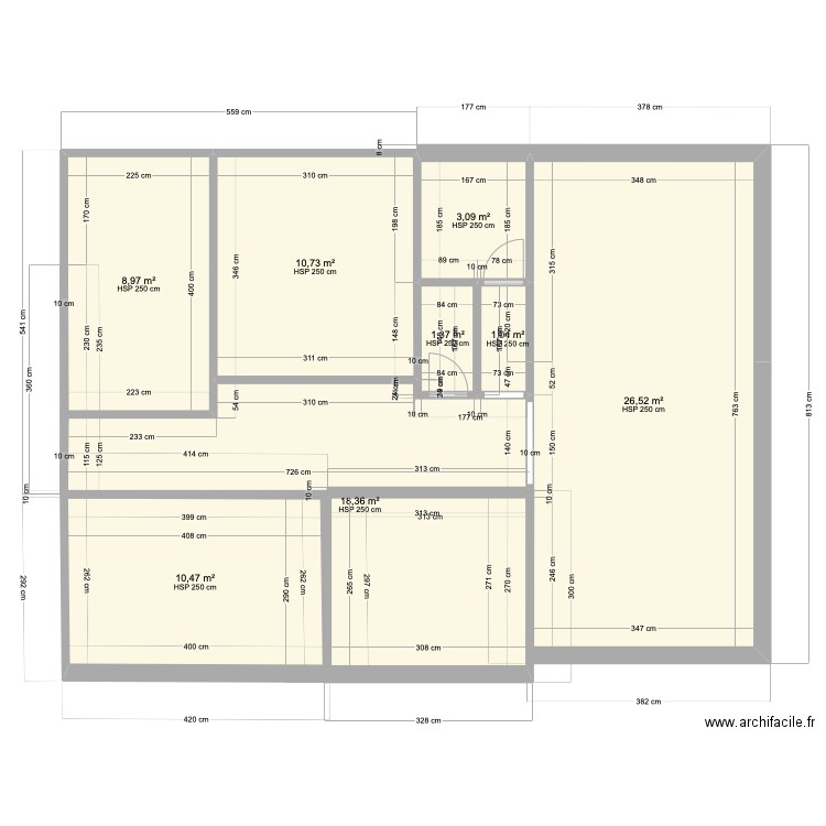 plan de la maison . Plan de 0 pièce et 0 m2