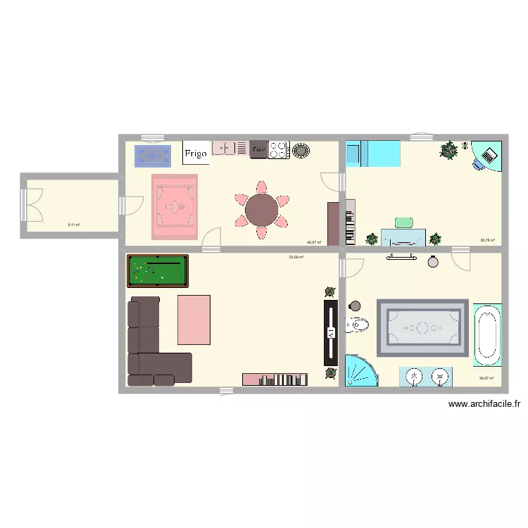 Maison. Plan de Maison. Plan de