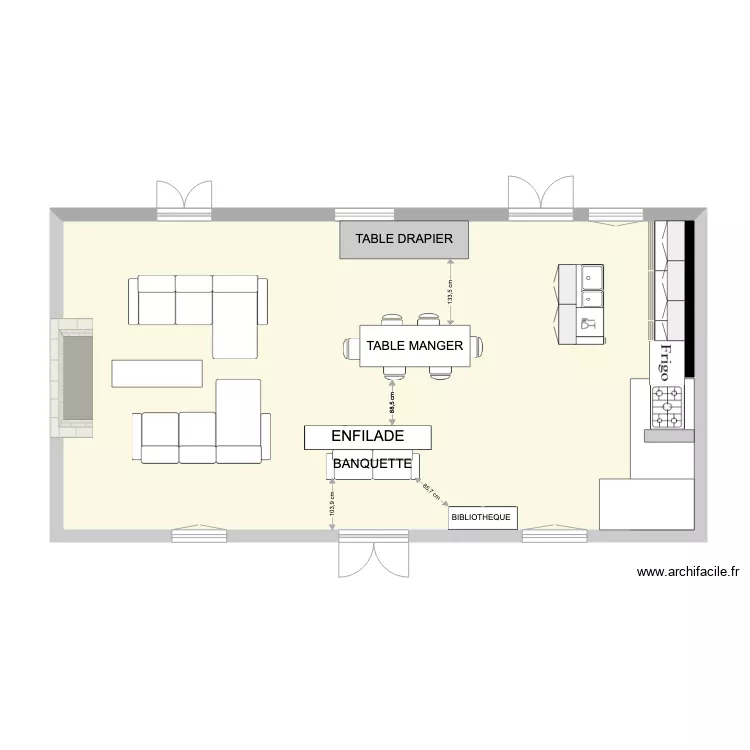 TUILIERE MAISON PRINCIPALE. Plan de 