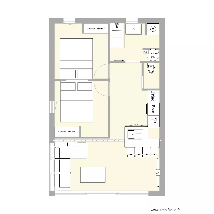 villa cap meuble chambre 2. Plan de 