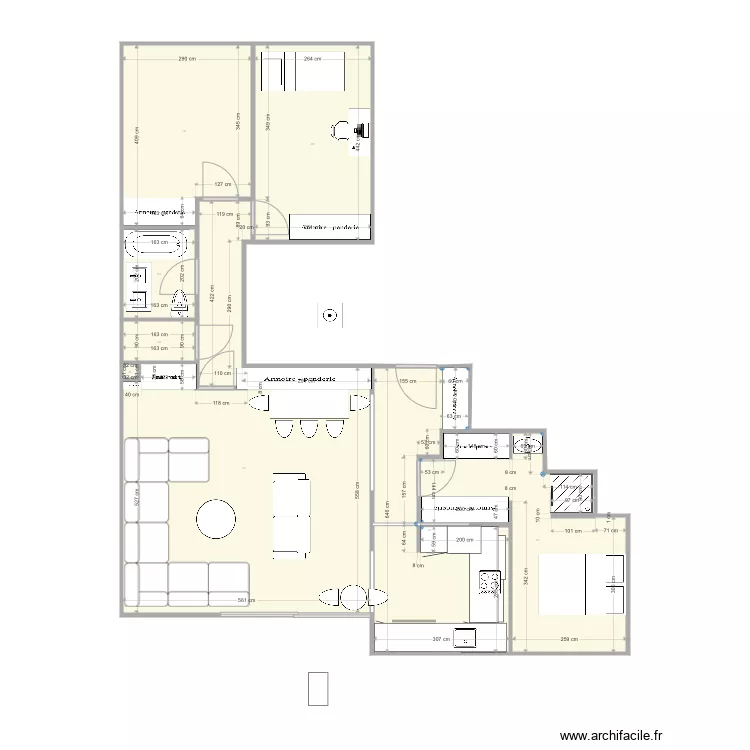 appartement V2. Plan de appartement V2. Plan de
