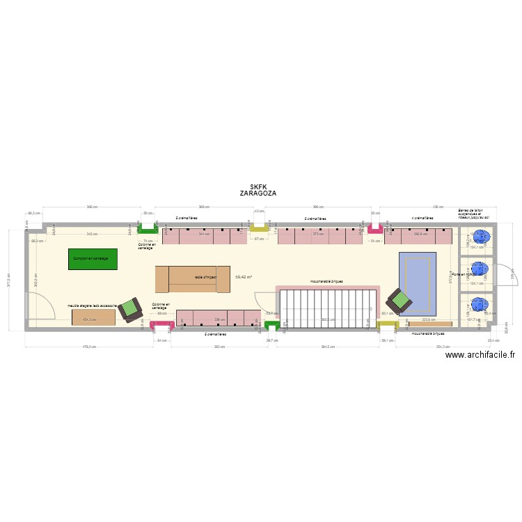 SKFK Zaragoza. Plan de 0 pièce et 0 m2