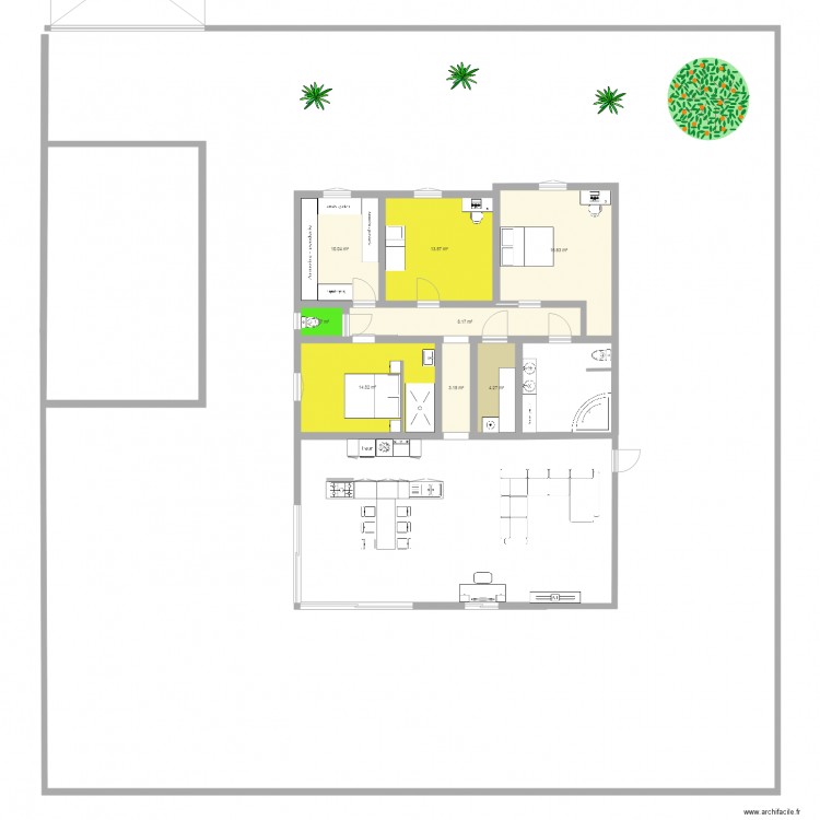 plan masse plaine. Plan de 0 pièce et 0 m2