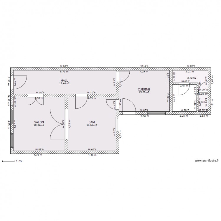 Auvelais. Plan de 0 pièce et 0 m2