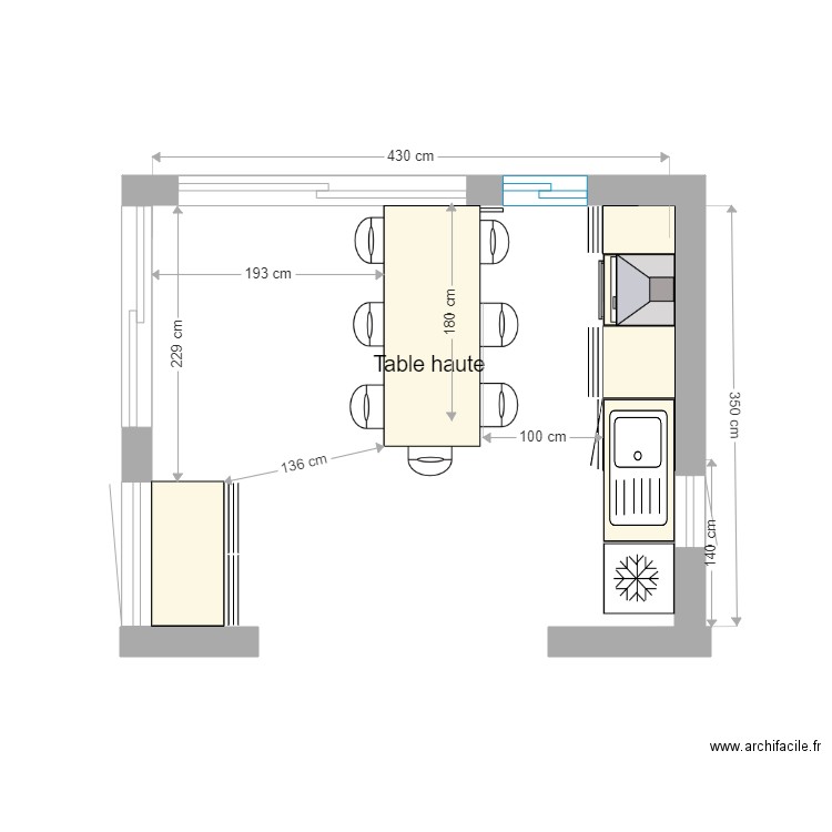 CUISINE BARAQUETTE 4. Plan de 0 pièce et 0 m2