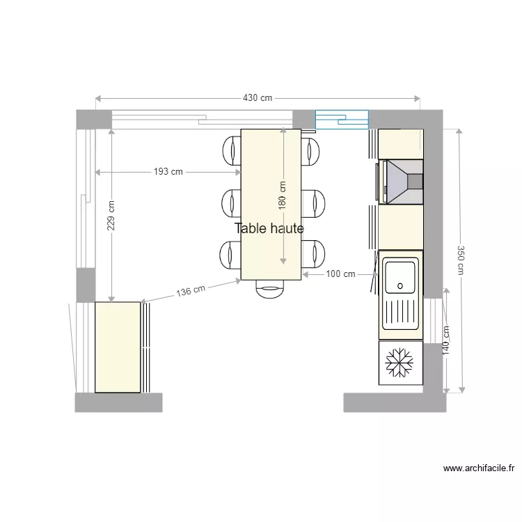 CUISINE BARAQUETTE 4. Plan de CUISINE BARAQUETTE 4. Plan de