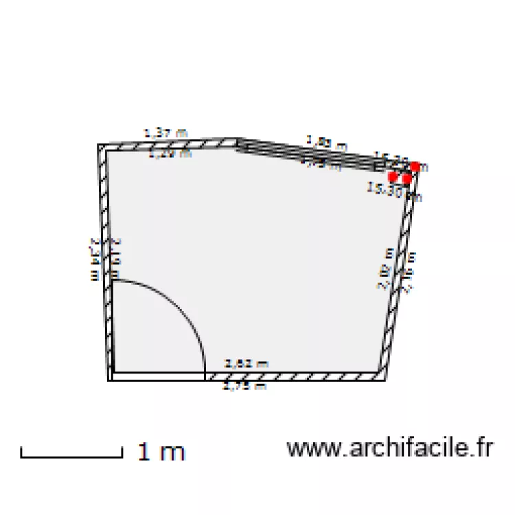 Salle de bain sevres. Plan de 