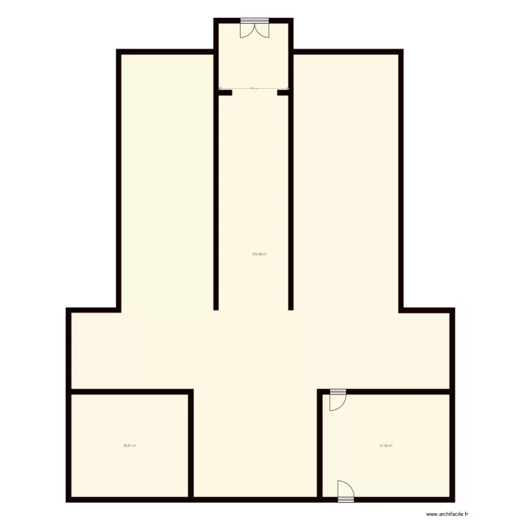 Eglise CORSEPT. Plan de 