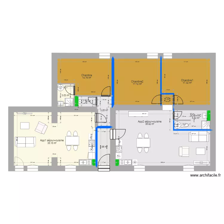 Projet 4 app R2. Plan de 