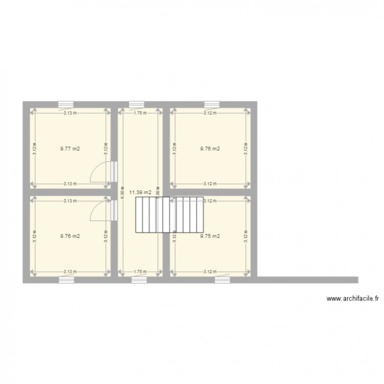 2eme etage. Plan de 0 pièce et 0 m2