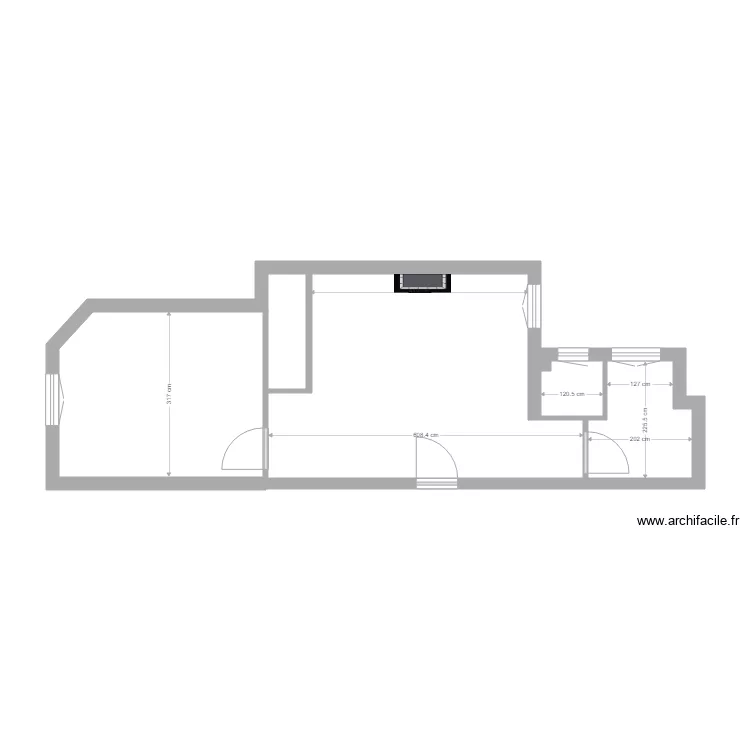 existant v de c. Plan de 