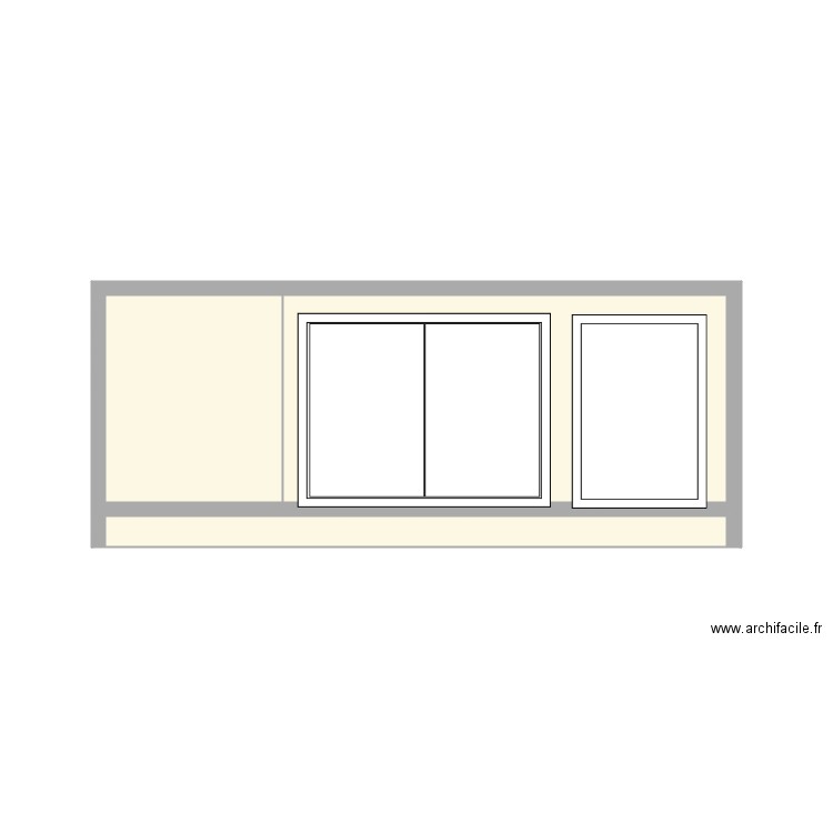cabinet 2 face cuisine principale. Plan de 0 pièce et 0 m2