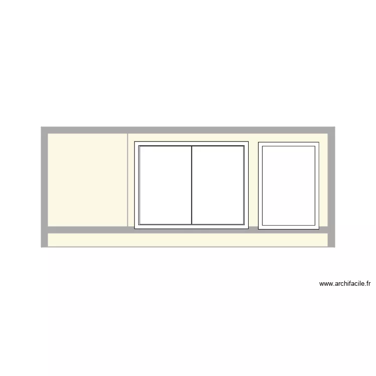 cabinet 2 face cuisine principale. Plan de 