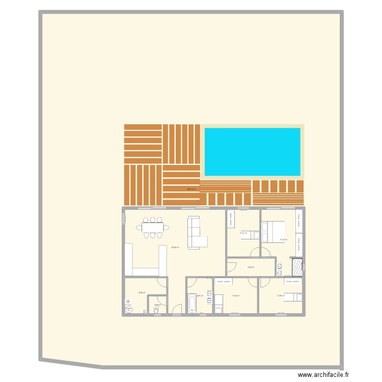 plan st ciers d abzac . Plan de 10 pièces et 860 m2