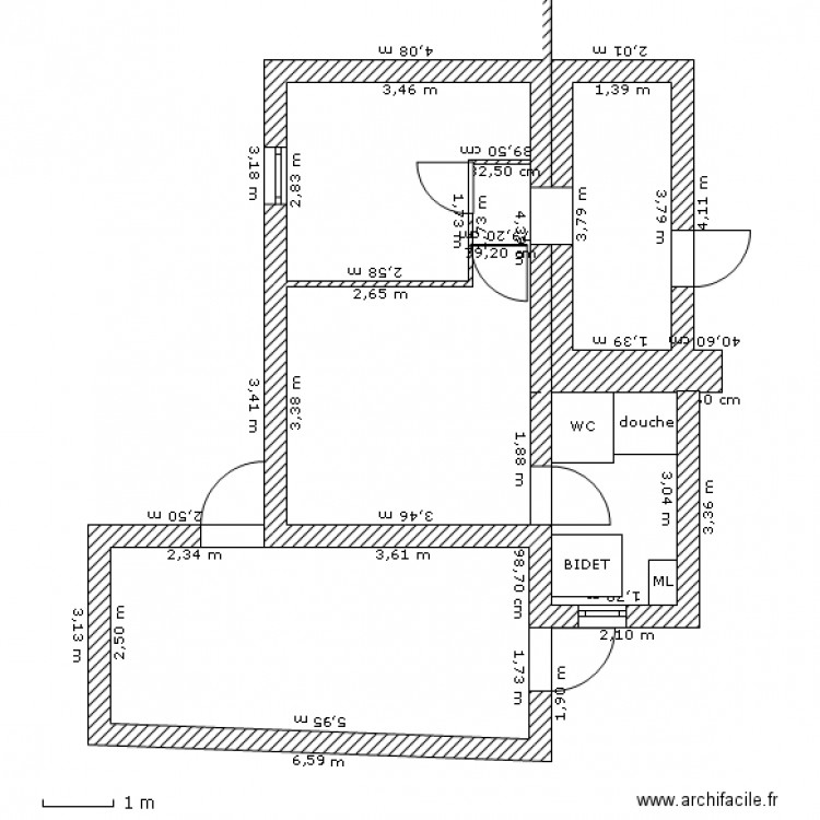 APPART VERRANDA GRANDE. Plan de 0 pièce et 0 m2