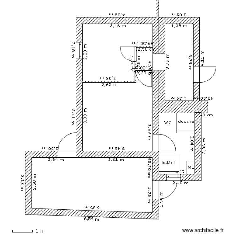 APPART VERRANDA GRANDE. Plan de 