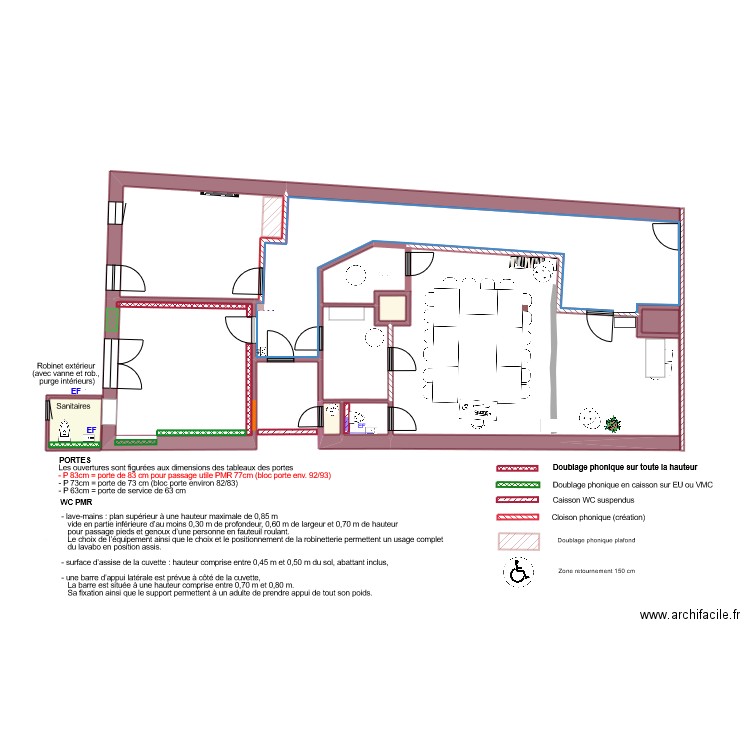 270624_Cloisons_essai diane meubles poussésvréunion. Plan de 10 pièces et 119 m2