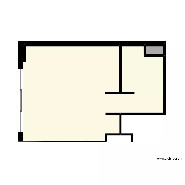 CUISINE et ARRIERE CUISINE. Plan de 