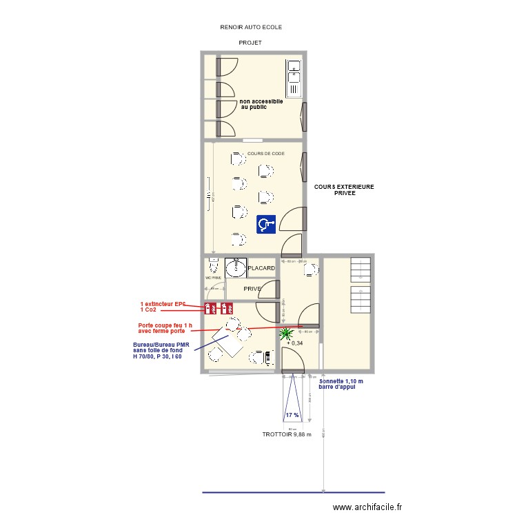 RENOIR PROJET. Plan de 0 pièce et 0 m2