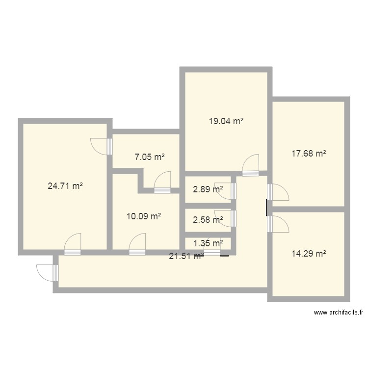 aadl f4. Plan de 0 pièce et 0 m2