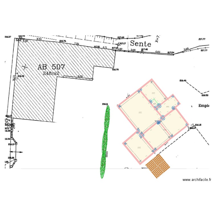 la capelle. Plan de 0 pièce et 0 m2