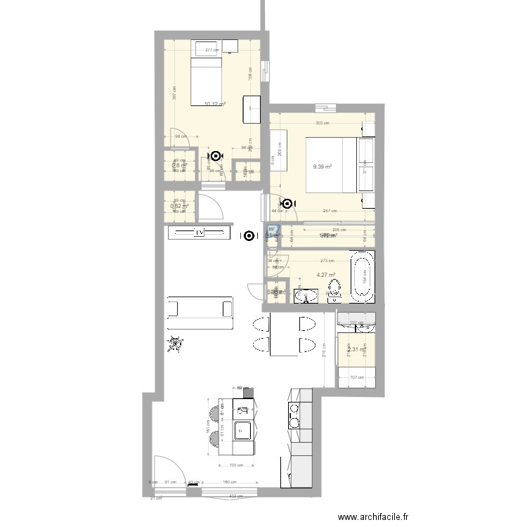 plan logement 54C construction version 7. Plan de 0 pièce et 0 m2
