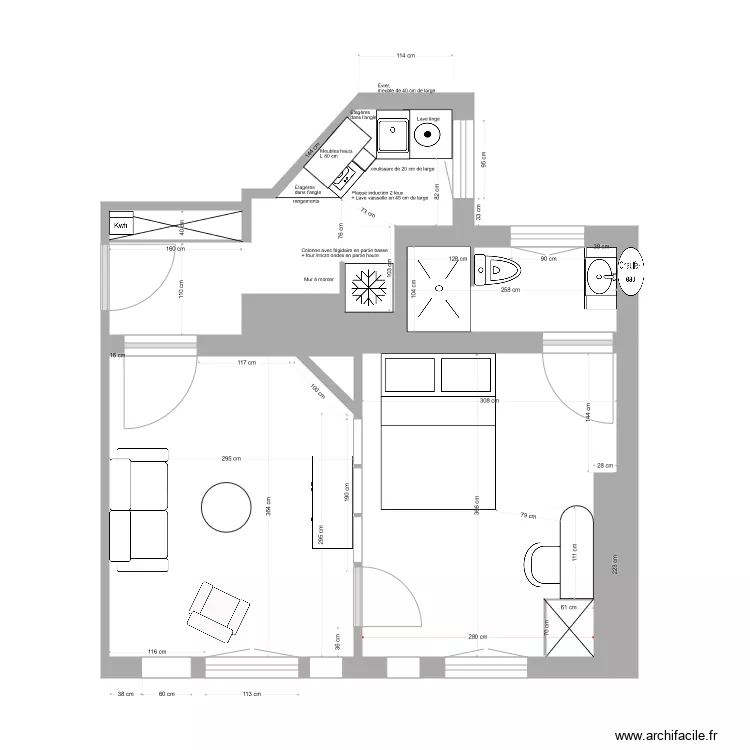 demont 14 dec. Plan de 