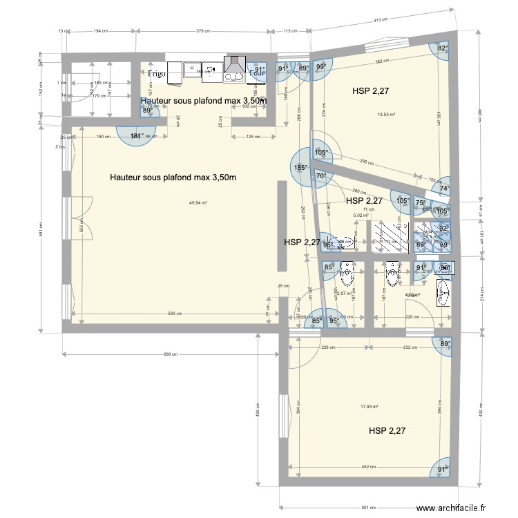 CAFOUTCHE. Plan de 0 pièce et 0 m2